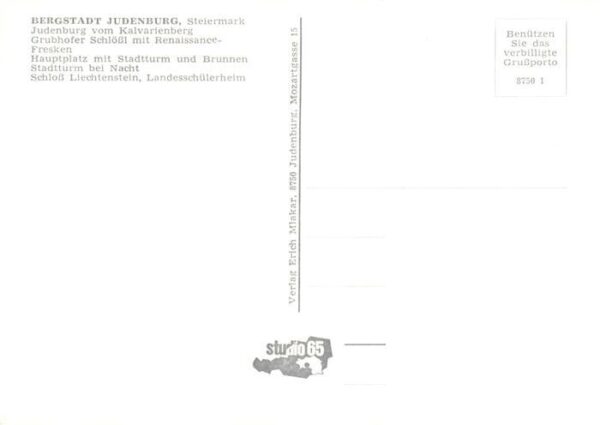 Judenburg Steiermark AT Panorama Grubhofer Schloessl mit Renaissance Fresken Hau – Bild 2