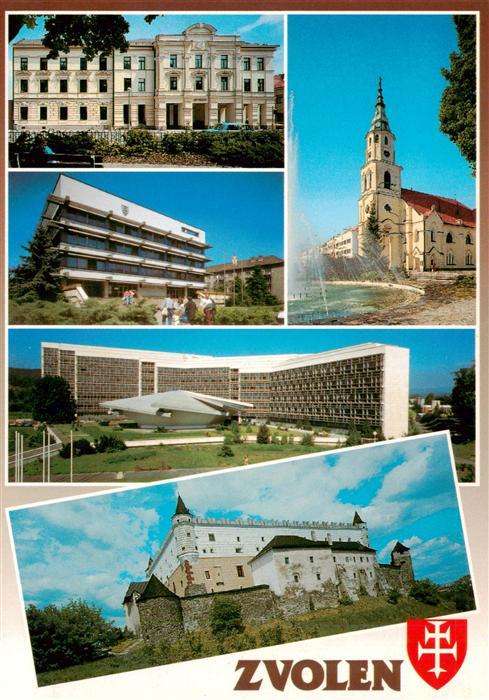 Zvolen Altsohl SK Teilansichten Kirche Schloss