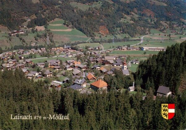 Lainach Rangersdorf Kaernten AT Panorama Blick ins Tal