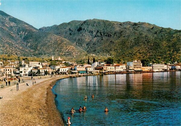 Methana Peloponnes Greece Partie am Strand