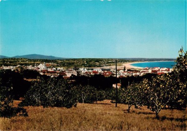 Lagos Algarve Faro PT Vista parcial de Lagos e Meia Praia