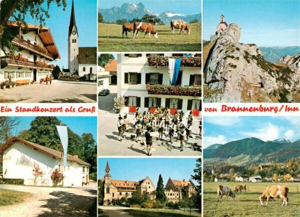 Brannenburg Dorfstrasse Heuberg Wendelsteinbahn Halle Standkonzert Schloss
