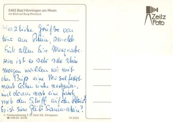Bad Hoenningen Panorama Blick auf Burg Rheineck – Bild 2