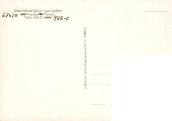 Neustadt  Haardt Weinstrasse Diakonissen-Mutterhaus Lachen – Bild 2