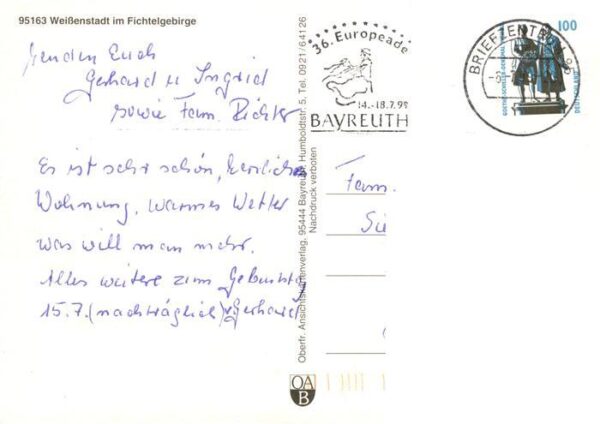 Weissenstadt Bayern Weissenstaedter See Erholungszentrum im Fichtelgebirge – Bild 2