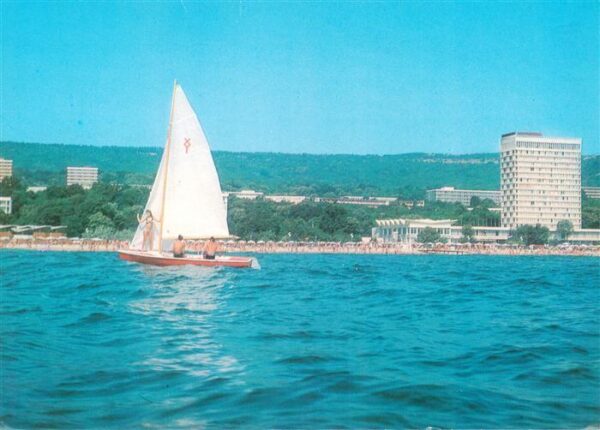 Slatni Pjasazi BG Ansicht vom Meer aus Strand Hotel Segeln