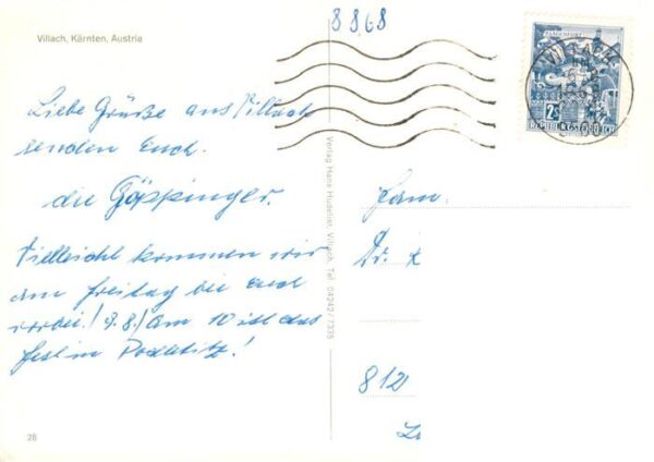Villach Kaernten AT Panorama Draustadt Motive Stadtzentrum Kirche – Bild 2