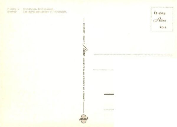 Trondheim Trondhjem Norge The Royal Residence – Bild 2