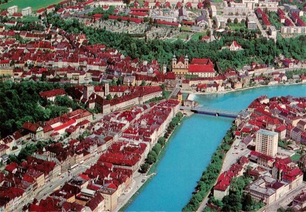 Steyr Enns Oberoesterreich Blick auf die Stadt mit Tabor