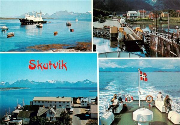 Skutvik Norge Panorama Faehre Anleger