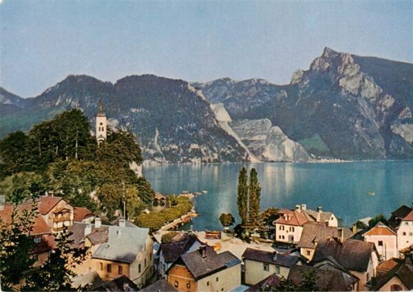 Traunkirchen AT Panorama Traunsee Alpen