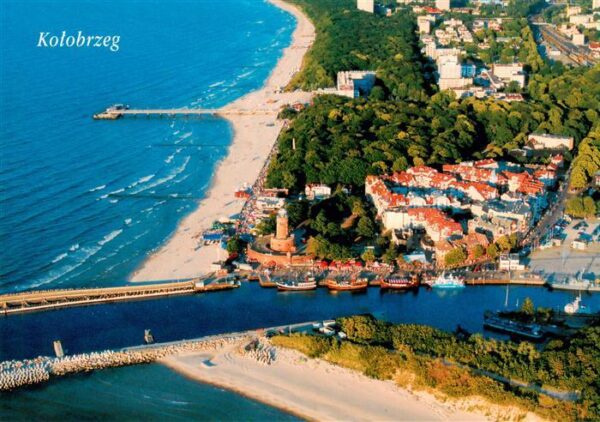 Kolobrzeg Kolberg Ostseebad PL Fliegeraufnahme