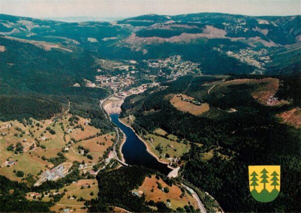 Spindleruv Mlyn Spindelmuehle Riesengebirge CZ Fliegeraufnahme