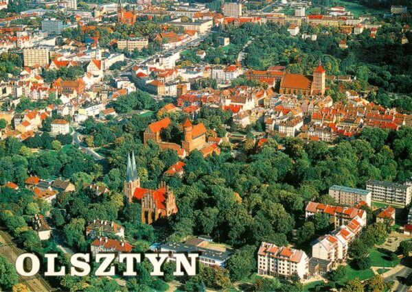 Olsztyn Allenstein PL Fliegeraufnahme