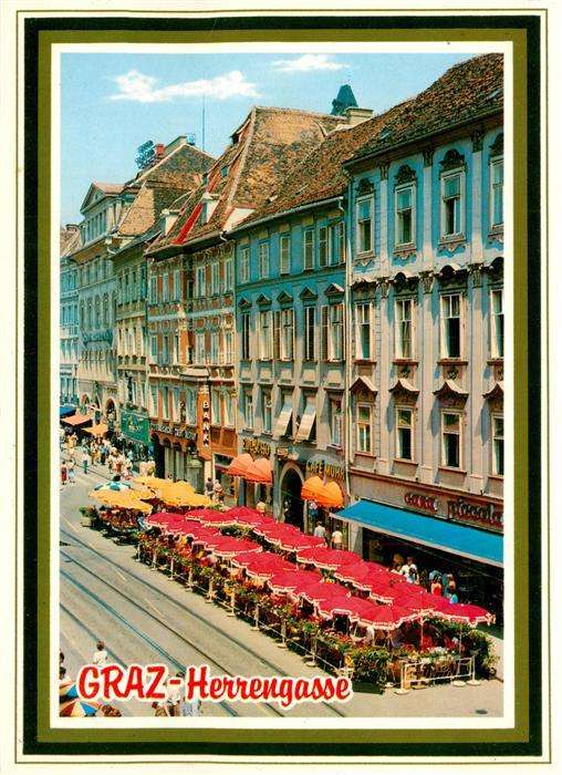 Graz  Steiermark AT Herrengasse Strassencafés