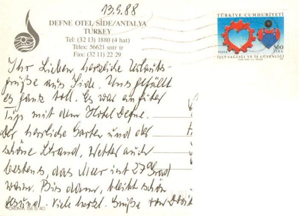 Side Antalya TK Defne Otel Swimming Pool Park Strand – Bild 2