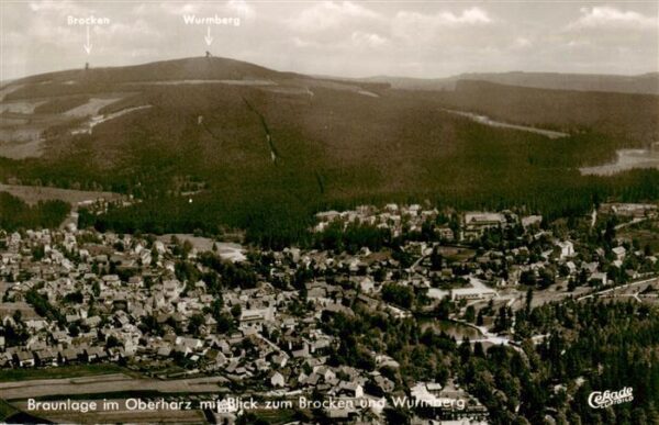 Braunlage Panorama Blick zum Brocken und Wurmberg