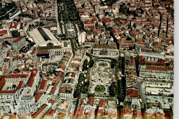 Lisboa Lisbon Lissabon PT Rossio et Avenida da Liberdade vistas do ar