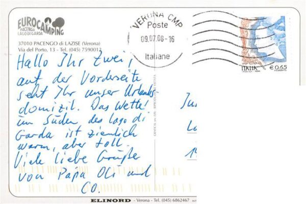 Pacengo sul Garda Lazise IT Eurocamping Lago di Garda veduta aerea – Bild 2