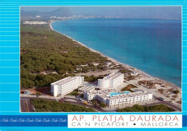 Can Picafort Mallorca ES Apartamentos Platja Daurada vista aérea