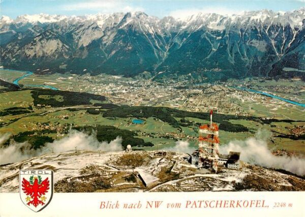 Patscherkofel 2248m Tirol AT mit Sender Igls Lans Lanser See Aldrians Innsbruck