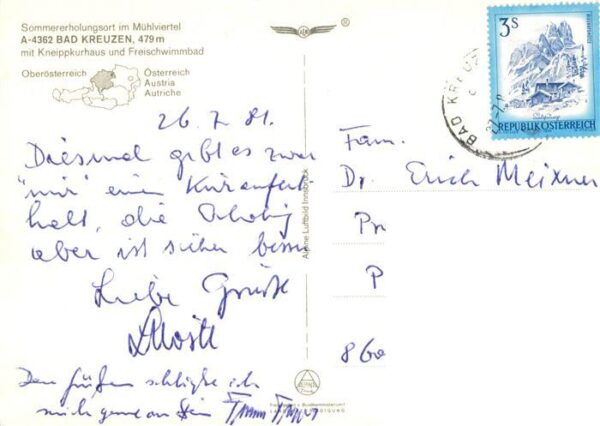 Bad Kreuzen Oberoesterreich AT Sommererholungsort im Muehlviertel Kneippkurhaus – Bild 2