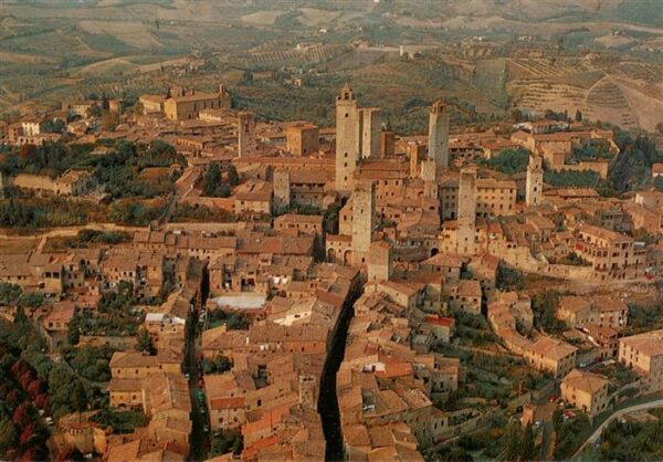 San Gimignano Toscana IT Tuerme der Stadt