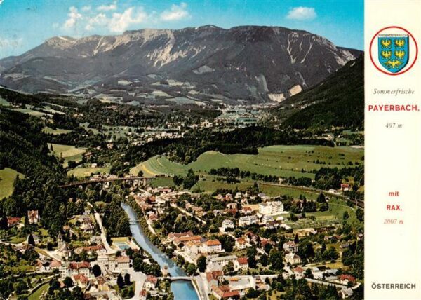 Payerbach Niederoesterreich AT Sommerfrische Erholungsort Blick gegen Rax