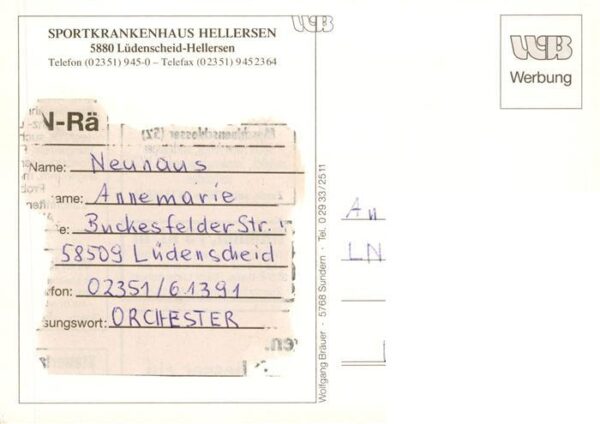 Hellersen Luedenscheid Sportkrankenhaus Hellersen – Bild 2