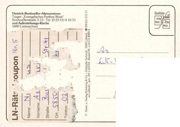 Luedenscheid NRW Dietrich-Bonhoeffer-Altenzentrum – Bild 2