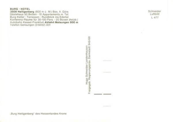 Heiligenberg Hessen Burghotel – Bild 2