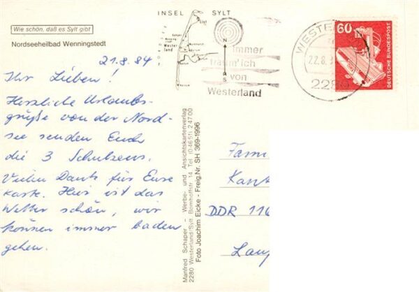 Wenningstedt Sylt Nordseeheilbad – Bild 2
