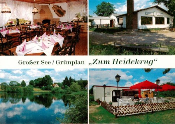Gruenplan Wustrow Gaststaette zum Heidekrug am Grossen See