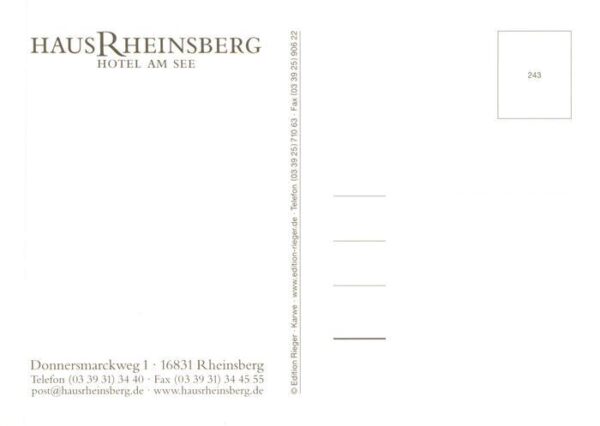 Rheinsberg Brandenburg Haus Rheinsberg Hotel am See – Bild 2