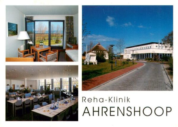 Ahrenshoop Ostseebad Reha-Klinik Speisesaal Patientenzimmer