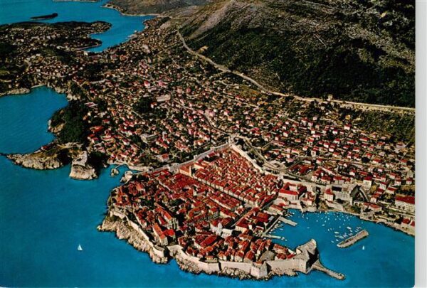 Dubrovnik Ragusa Croatia Fliegeraufnahme