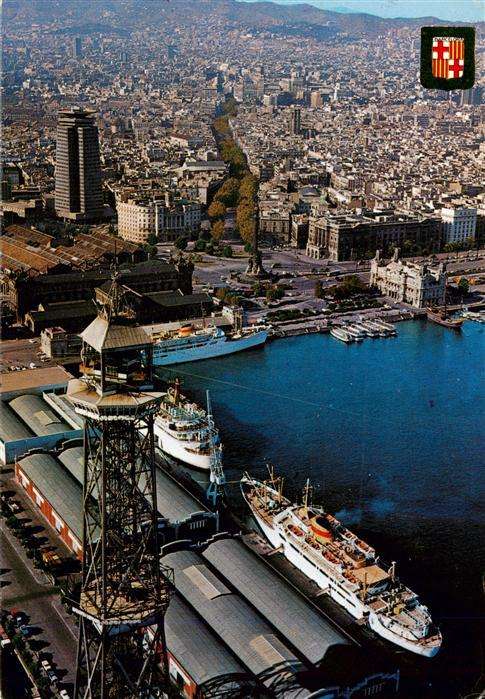 Barcelona Cataluna ES Puerto vista aérea