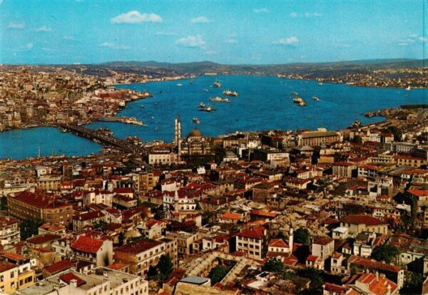 Istanbul Constantinopel TK Stadtpanorama Galata Bruecke Bosphorus ueskuedar