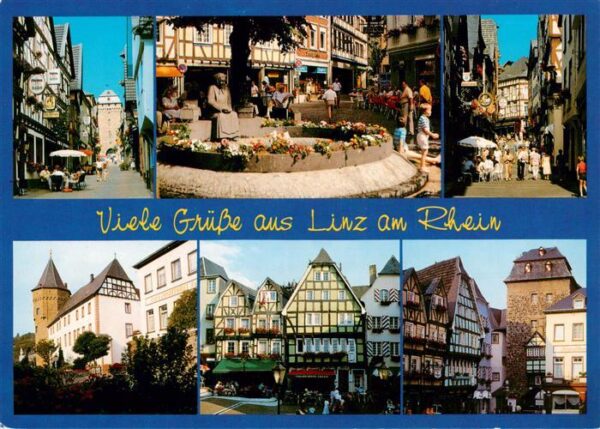 Linz Rhein Motive Altstadt Fachwerkhaeuser