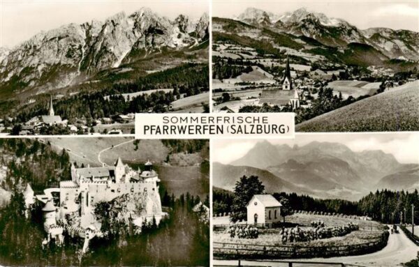 Pfarrwerfen Pinzgau AT Panorama Schloss Kapelle