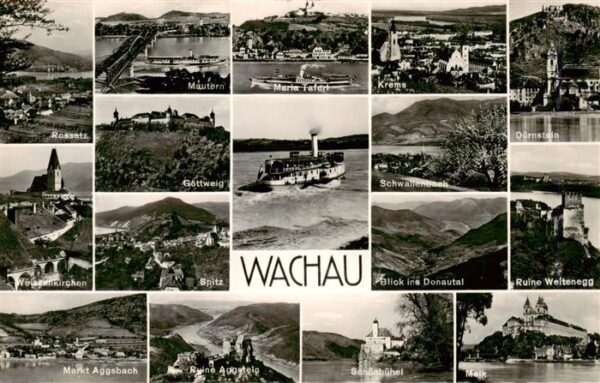 Wachau  Region AT Rossatz Maria Taferl Krems Duernstein Goettweig Schwallenbach