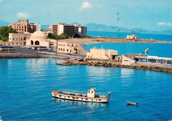 Rhodos Rhodes aegaeis Hafenpartie