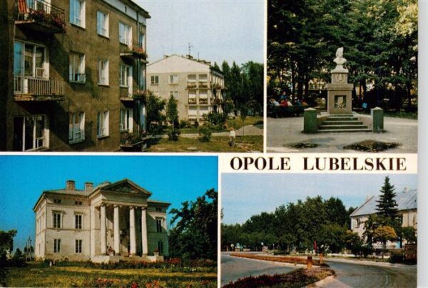 Opole Lubelskie PL Osielde mieszkaniowe Pomnik Tadeusza Kosciuszki Klasycystyczn