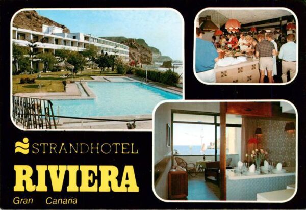 Gran Canaria ES Strandhotel Riviera Pool Speiseraum Appartement