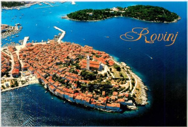 Rovinj Rovigno Istrien Croatia Fliegeraufnahme