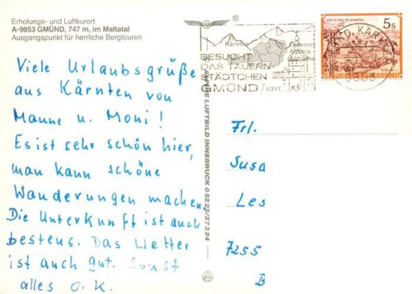 Gmuend Kaernten Fliegeraufnahme – Bild 2