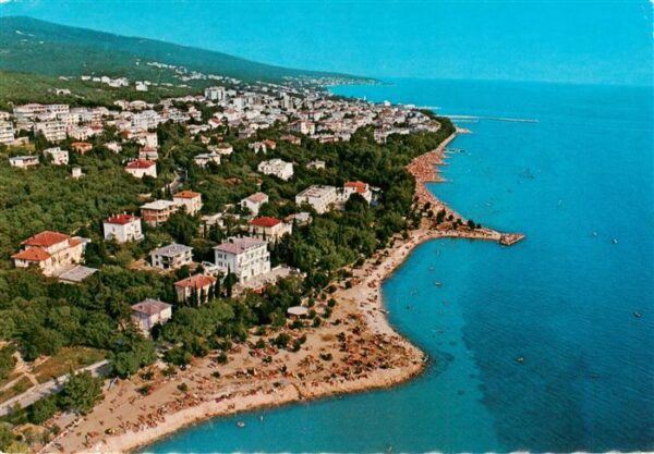 Crikvenica Croatia Fliegeraufnahme