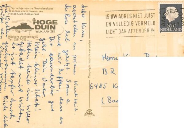 Wijk aan Zee Wyk NL Hotel Restaurant Hoge Duin – Bild 2