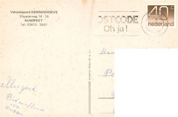 Nunspeet NL Vakantieoord Dennenhoeve – Bild 2