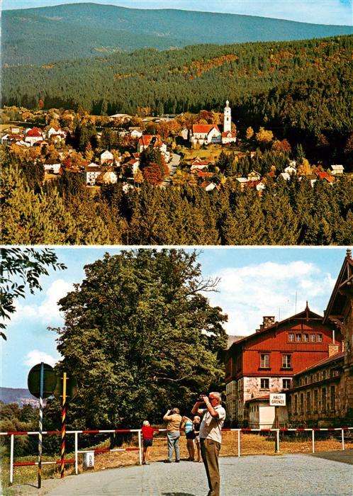 Bayrisch Eisenstein Panorama Kirche Grenze